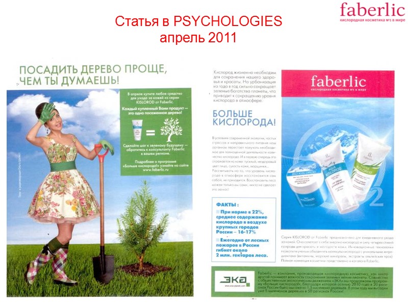 Статья в PSYCHOLOGIES  апрель 2011